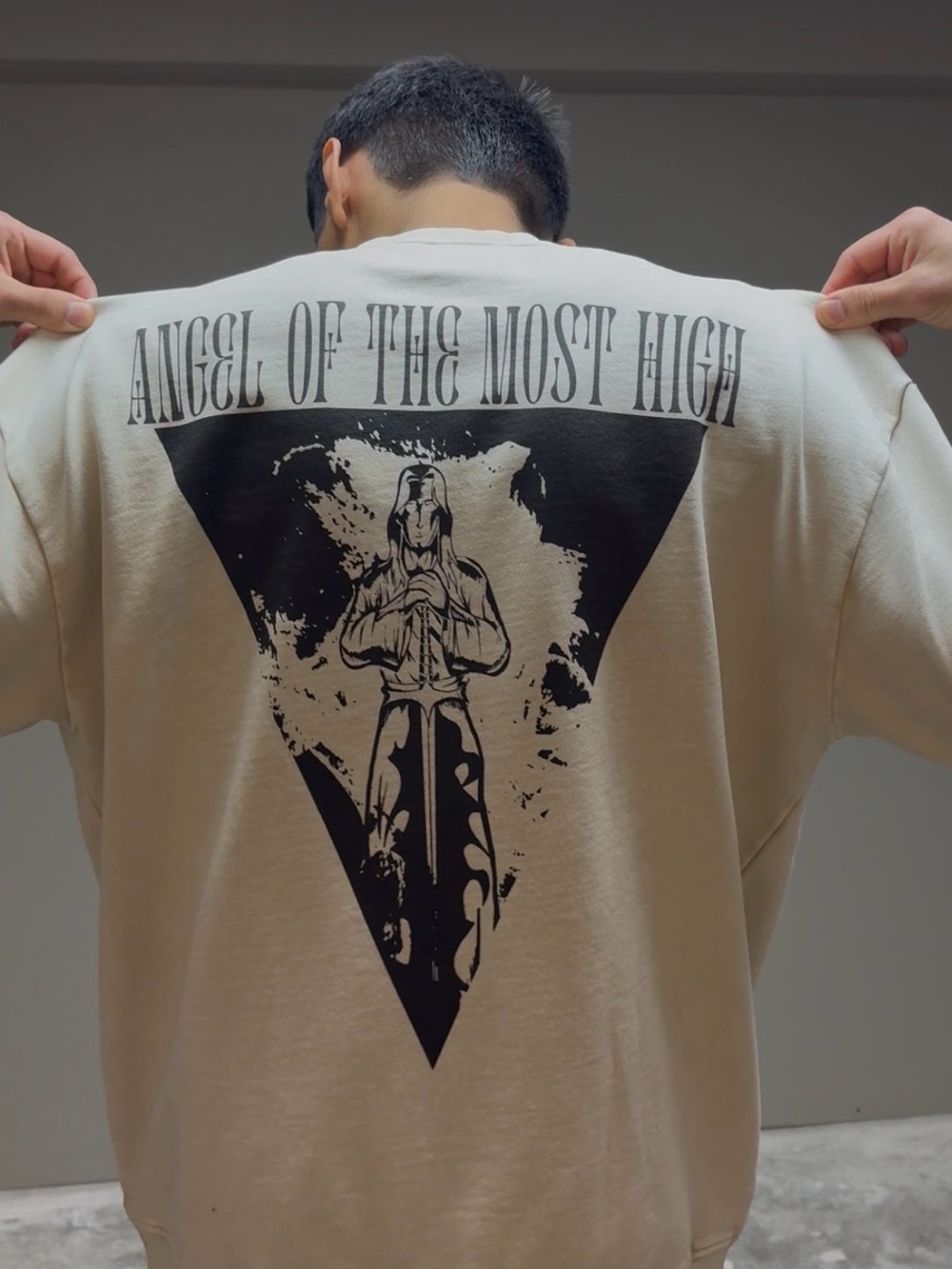 ForChrist Men's Crewneck Sweatshirt - Cream - Picture 3 of 3